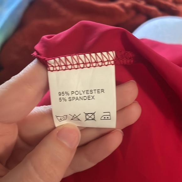 Prettygarden red tie layered dress - Picture 6 of 6